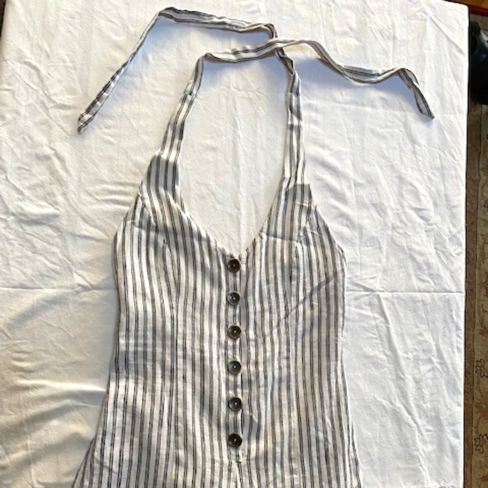 Forever 21 striped shorts with halter neck (M)